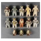 (13) KENNER STAR WARS ROTJ EWOK ACTION FIGURES