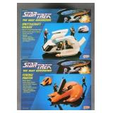1988 STAR TREK TNG SHUTTLE & FERENGI FIGHTER