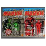 (2) 1990 TOY BIZ MARVEL SUPER HEROES MOC