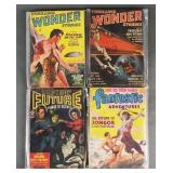 BOOKS: (4) 1950S PULP FICTION SCI FI MAGAZINES