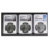 (3) 2023 MORGAN DOLLARS NGC MS69 MS70