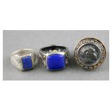 (3) 925 STEPHEN WEBSTER & VINTAGE RINGS