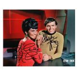 SIGNED WALTER KOENIG & NICHELLE NICHOLS PHOTO
