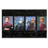 WOMEN OF VOYAGER SIGNED POSTCARD PLAQUE