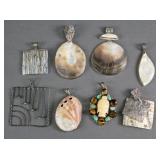 (8) STERLING SILVER PENDANTS