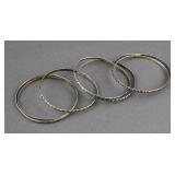 (7) STERLING BANGLE SET