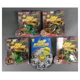 (4) 1990 TMNT RAD ROLLERS MARBLES & SHOOTERS