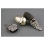 (3) STERLING ANTIQUE SEWING ACCESSORIES