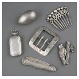 (6) STERLING ETUI & ANTIQUE ITEMS