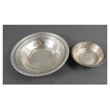 (2) STERLING BOWLS, WALLACE & AMSTON