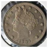 COIN: U.S. 1883 LIBERTY V NICKEL, UNCIRCULATED