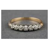 RING: 14K GOLD WITH DIAMONDS