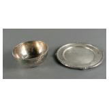 STERLING SILVER BOWL & PLATE