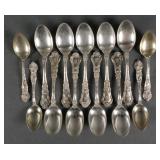 STERLING SILVER DEMITASSE SPOONS (13)