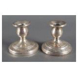 STERLING SILVER CANDLESTICK HOLDERS PR