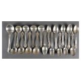 STERLING SILVER SPOONS (19)