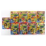 (9) 1991 TMNT SEWER SPORTS ACTION FIGURES MOC