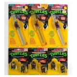 TMNT (3) DIGITAL WATCHES & (3) MAGNET SETS MOC