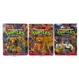 (3) 1989 TMNT PLAYMATES ACTION FIGURES MOC