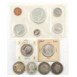 (10) CANADA SILVER COINS W/ MINT SET
