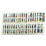 (35) 1969 TOPPS 4 IN 1 MINI FOOTBALL CARDS