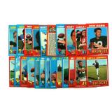 (23) 1971 TOPPS PRO FOOTBALL CARDS