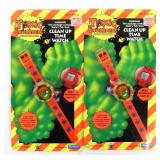 (2) PLAYMATES TOXIC CRUSADERS CLEAN UP WATCH MOC