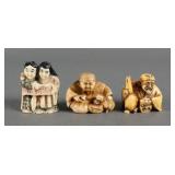 (3) JAPANESE NETSUKE