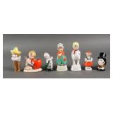 (7) GERMAN PORCELAIN STOPPERS & TABLEWARE