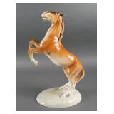 ROYAL DUX REARING HORSE PORCELAIN FIGURINE