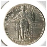 COINS: 1917-D STANDING LIBERTY 25C FH, BU