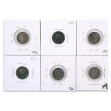 COINS: MERCURY DIMES (6), 1941-43