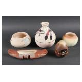 (5) NATIVE AMERICAN POTTERY