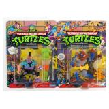(2) 1990 TMNT ACTION FIGURES MOC