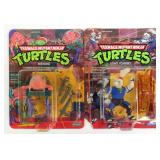 (2) 1989 TMNT ACTION FIGURES MOC