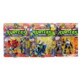 (3) 1991 TMNT WACKY WEAPONS FIGURES MOC