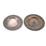 STERLING SILVER, TWO BREAD PLATES