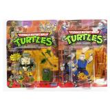 (2) 1989 TMNT WACKY ACTION FIGURES MOC