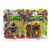 (2) 1991 TMNT RAHZAR & SUPER SHREDDER MOC
