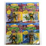 (4) TMNT WACKY ACTION FIGURES MOC