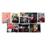 STAR TREK TOS: 8 Signed Cast Photos