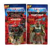 (2) 1986 MOTU Clamp Champ & Mosquitor MOC