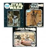 Star Wars (3) Kenner 140pc Puzzles, Sealed