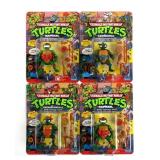 TMNT Playmates: (4) Turtles with STORAGE SHELL