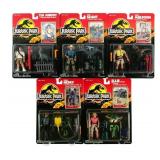 (5) 1993 Kenner Jurassic Park Action Figures MOC