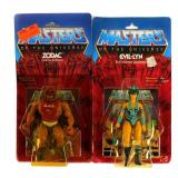 (2) 1982 MOTU Zodac & Evil-Lyn MOC