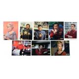STAR TREK TOS: 8 Signed Cast Photos