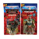 (2) 1986 MOTU Clamp Champ & Mosquitor MOC