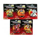 (5) 1986 Transformers Throttlebots MOC