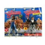 (2) 1985 WWF Hillbilly Jim & Mr. Fuji MOC